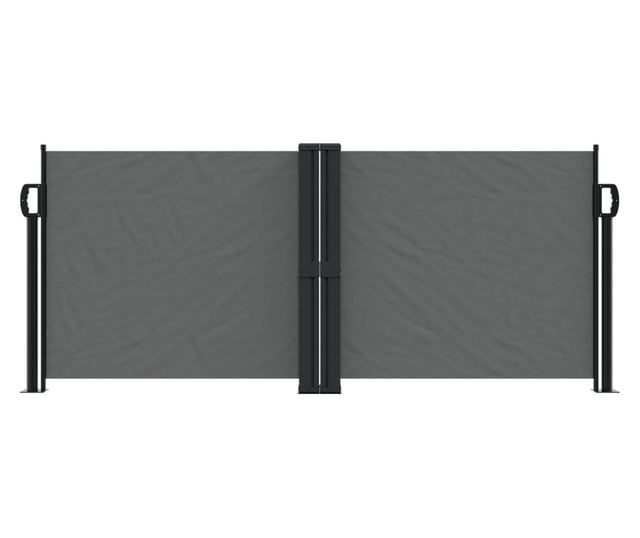 antracitszürke behúzható oldalsó napellenző 100 x 600 cm