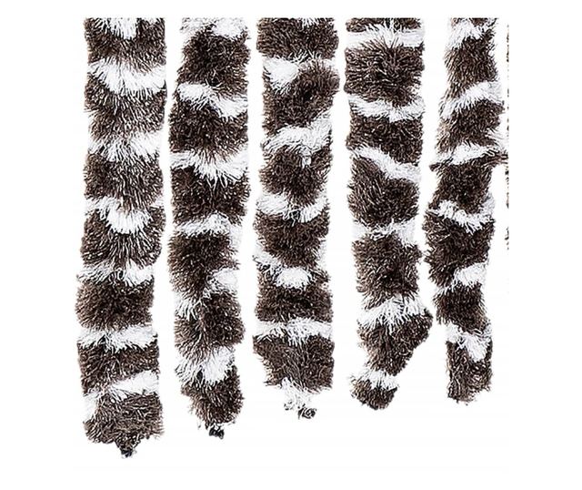 barna és fehér zsenília rovarfüggöny 100 x 230 cm