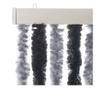 szürke és fekete zsenília rovarfüggöny 90x220 cm