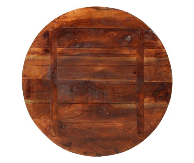 tömör újrahasznosított fa kerek asztallap Ø80 x 1,5 cm