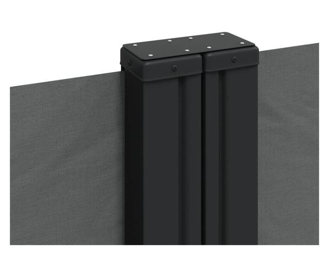 antracitszürke behúzható oldalsó napellenző 100 x 600 cm