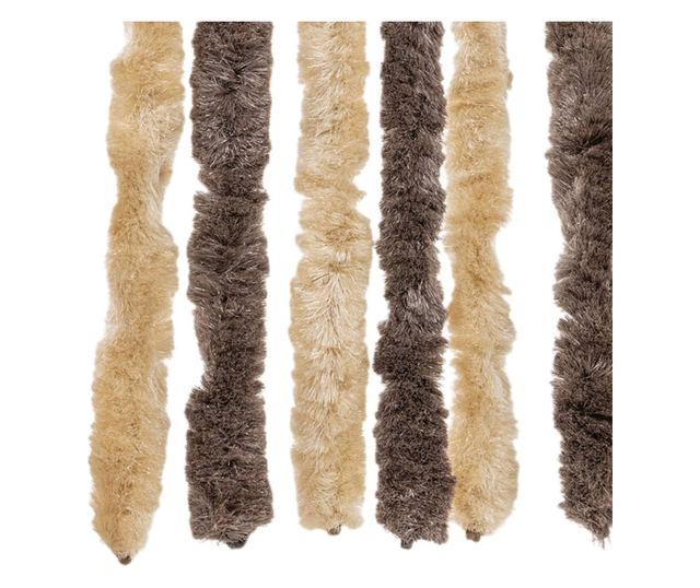 sötétbarna és bézs zsenília rovarfüggöny 56x200 cm