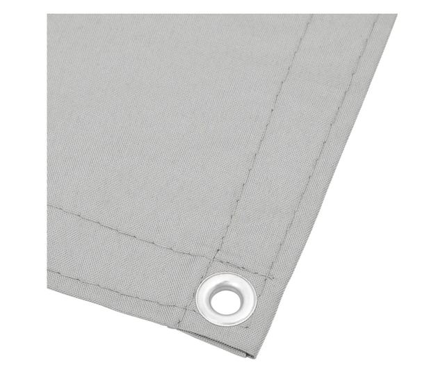 világosszürke 100% oxford poliészter erkélyparaván 75 x 400 cm