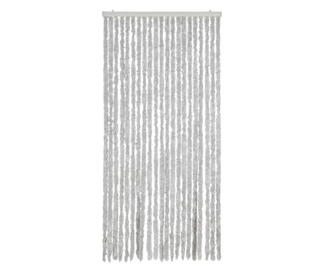 szürke zsenília rovarfüggöny 90x220 cm