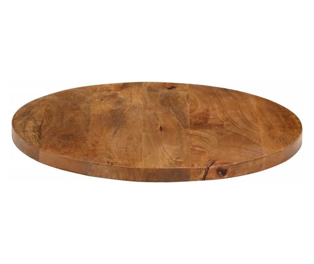 tömör mangófa kerek asztallap Ø60 x 2,5 cm