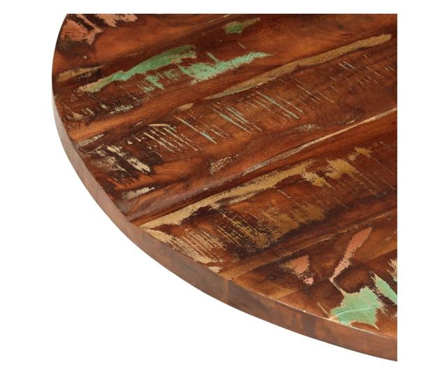 tömör újrahasznosított fa kerek asztallap Ø80 x 1,5 cm