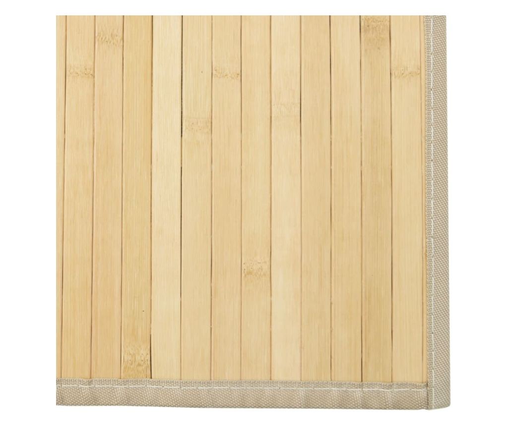 Preproga pravokotna svetlo naravna 60x200 cm bambus - 6