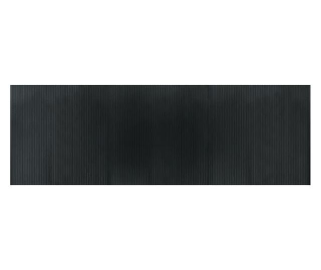 négyszögletű szürke bambusz szőnyeg 100 x 300 cm