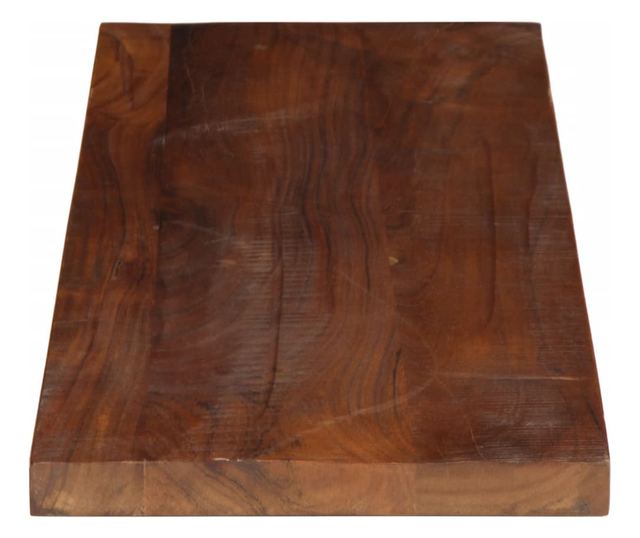 tömör újrahasznosított fa téglalap alakú asztallap 80x40x2,5 cm