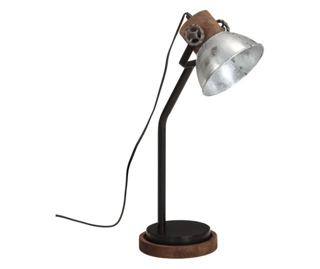 vintage ezüst asztali lámpa 25 W 18x18x60 cm E27