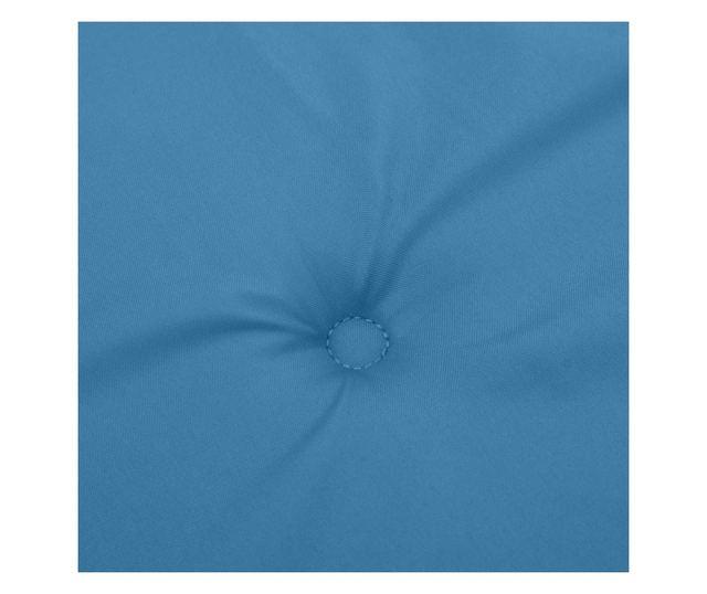 4 db melange kék szövet magas háttámlájú székpárna 120x50x4 cm