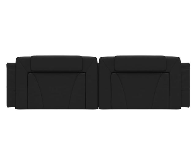 fekete műbőr fejtámla párna 180 cm