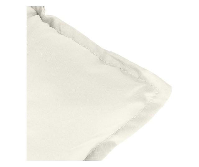 6 db krémszínű szövet magas háttámlájú székpárna 120x50x7 cm