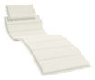 melange krémszínű szövet napozóágy párna 186 x 58 x 3 cm