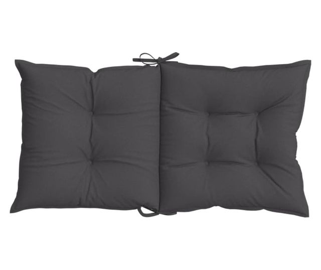 4 db melange antracit szövet háttámlás székpárna 100x50x7 cm