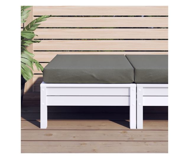 melange sötétszürke szövet raklappárna 60 x 60 x 10 cm