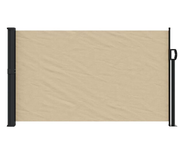 bézs behúzható oldalsó napellenző 120 x 300 cm