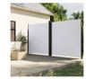 fehér behúzható oldalsó napellenző 220 x 1200 cm