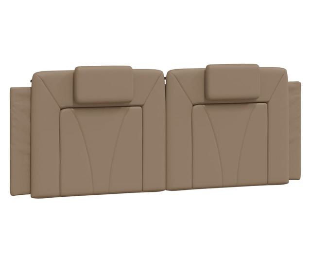 cappuccino színű műbőr fejtámla párna 140 cm