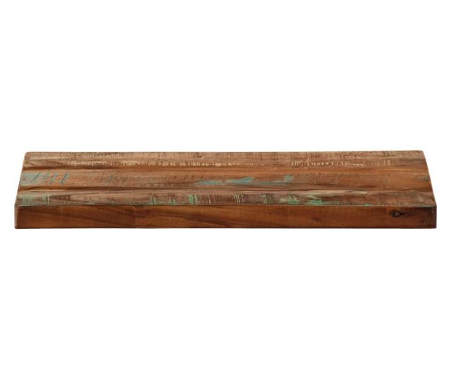 tömör újrahasznosított fa téglalap alakú asztallap 50x20x3,8 cm