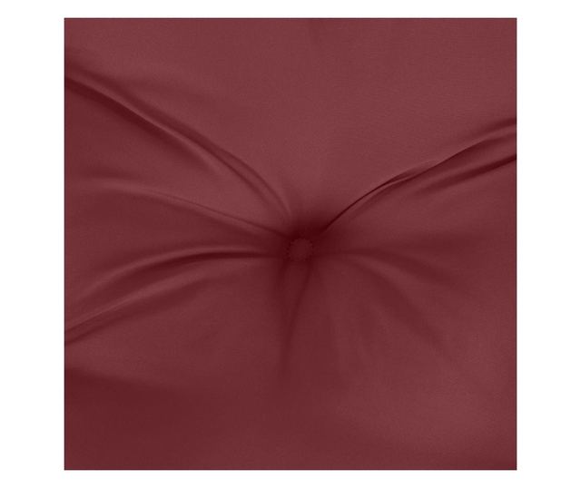 2 db melange bordó szövet kerti padpárna 100 x 50 x 7 cm