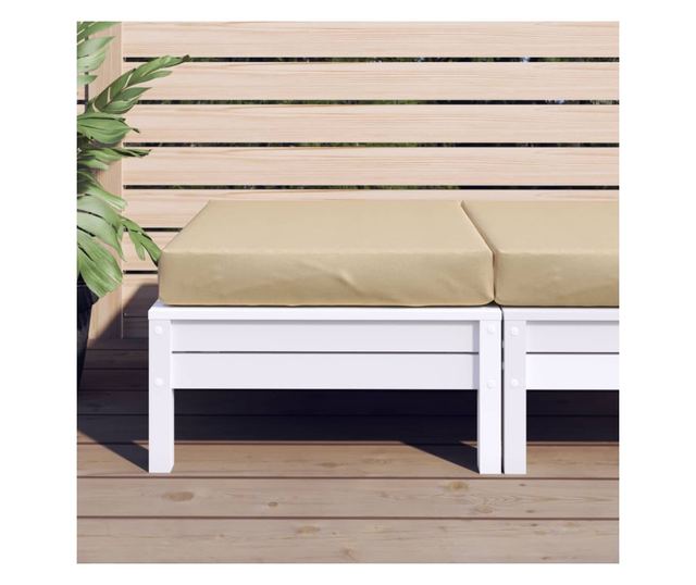 melange bézs szövet raklappárna 60 x 60 x 10 cm