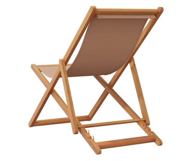 tópszínű tömör eukaliptuszfa és szövet összecsukható strandszék