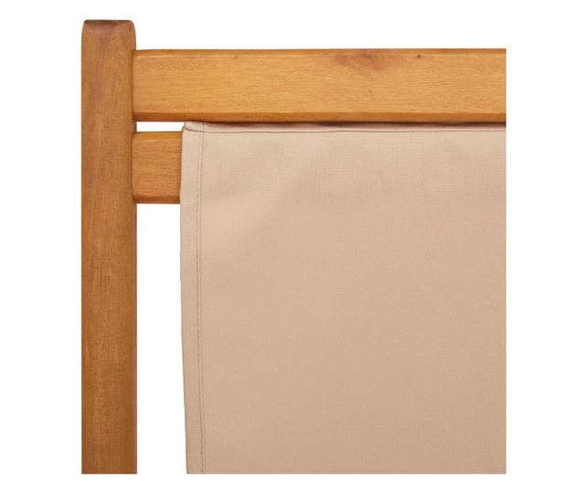 tópszínű tömör eukaliptuszfa és szövet összecsukható strandszék