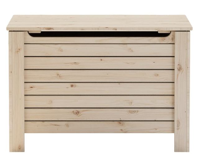 RANA tömör fenyőfa tárolóláda fedéllel 80 x 49 x 54 cm