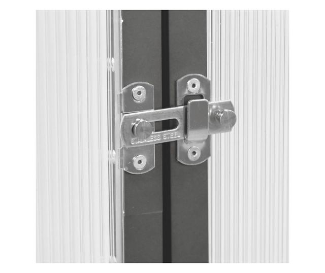 antracitszürke alumínium melegház alapvázzal 169 x 58 x 202 cm