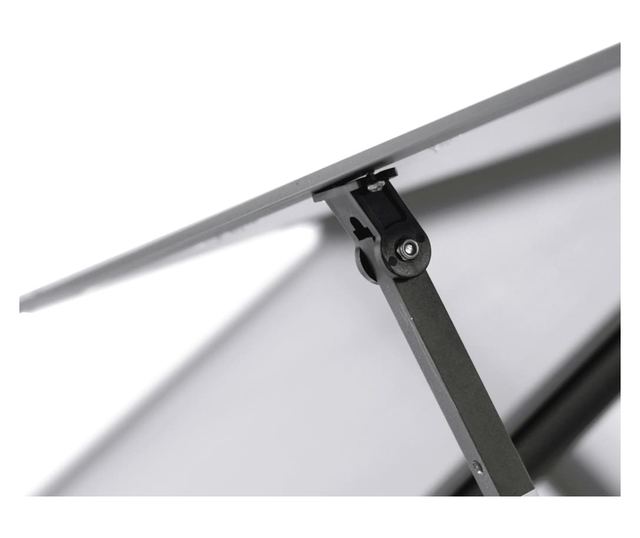 antracitszürke alumínium melegház alapvázzal 169 x 58 x 202 cm