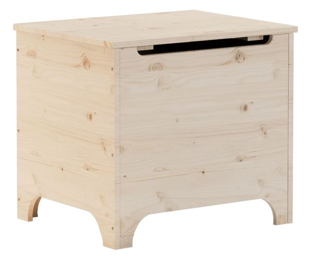 RANA tömör fenyőfa tárolóláda fedéllel 60 x 49 x 54 cm