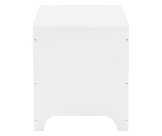 RANA fehér tömör fenyőfa tárolóláda fedéllel 100 x 49 x 54 cm