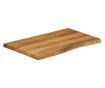 tömör mangófa természetes élű asztallap 80 x 60 x 2,5 cm