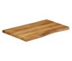 tömör mangófa természetes élű asztallap 70 x 60 x 3,8 cm