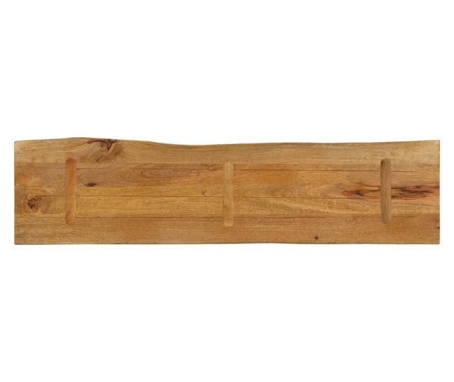 tömör mangófa természetes élű asztallap 180 x 40 x 3,8 cm