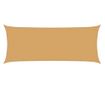 homokszínű négyszögletű HDPE napvitorla 160 g/m² 2x5 m