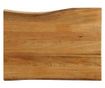 tömör mangófa természetes élű asztallap 80 x 60 x 2,5 cm