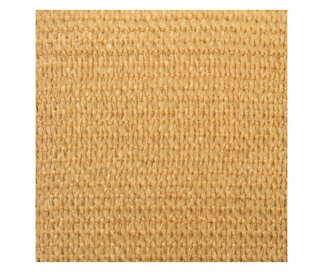 homokszínű négyszögletű HDPE napvitorla 160 g/m² 2x4 m