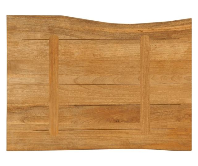 tömör mangófa természetes élű asztallap 80 x 60 x 2,5 cm
