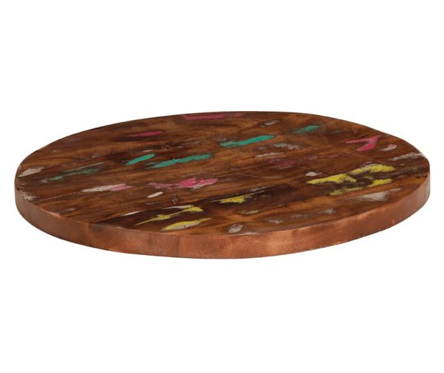 tömör újrahasznosított fa kerek asztallap Ø50 x 3,8 cm