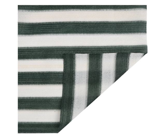 zöld és fehér HDPE belátásgátló háló 1,5 x 25 m 195 g/m²