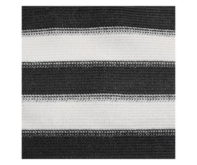 antracitszürke és fehér HDPE belátásgátló háló 2x10 m 150 g/m²