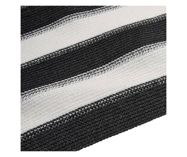 antracitszürke és fehér HDPE belátásgátló háló 1,8x10 m 75 g/m²