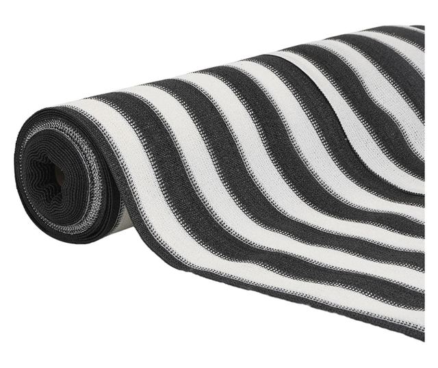 antracitszürke és fehér HDPE belátásgátló háló 1,8x10 m 75 g/m²