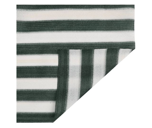 zöld és fehér HDPE belátásgátló háló 2 x 25 m 150 g/m²