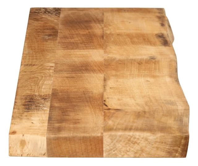 tömör nyers mangófa természetes élű asztallap 140 x 30 x 2,5 cm
