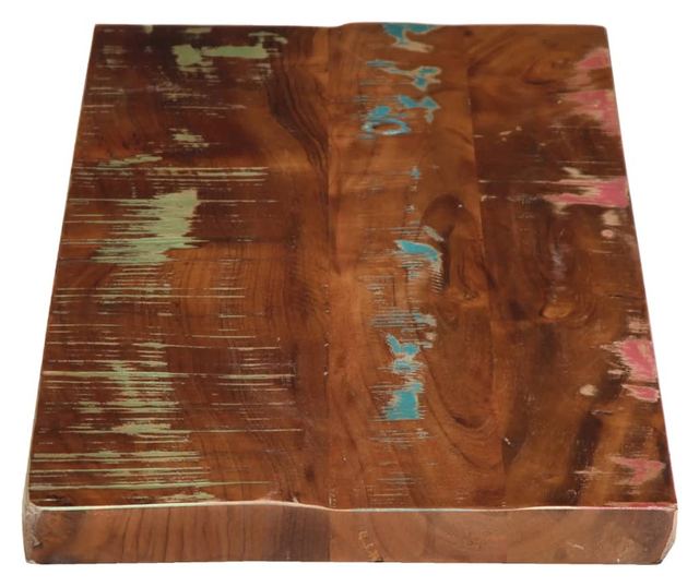 tömör újrahasznosított fa téglalap alakú asztallap 70x20x3,8 cm