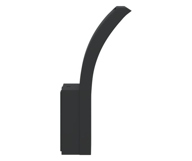 2 db fekete fröccsöntött alumínium kültéri fali LED lámpa