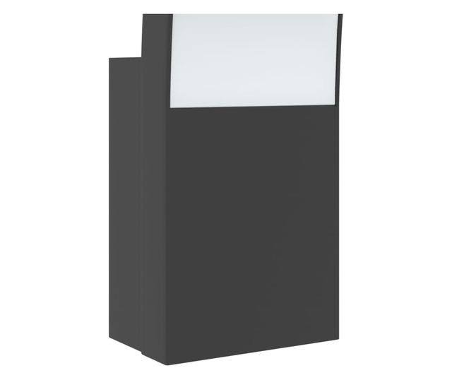 2 db fekete fröccsöntött alumínium kültéri fali LED lámpa